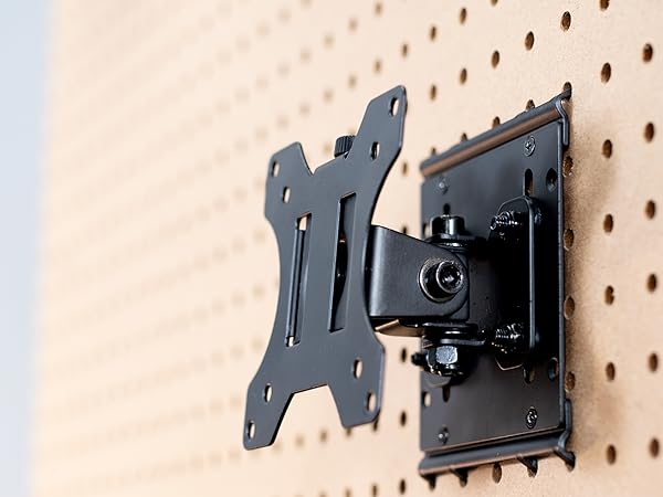 Single Monitor Pegboard Panel Mount