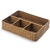 XIMISISE Tea Bag Holder, Woven Tea Bag Organizer, Tea Candy Storage Basket, Sugar Packet Holder, ...