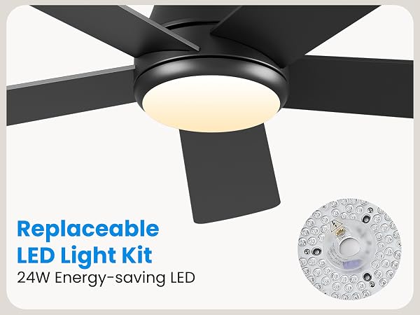 ceiling fan with LED lights