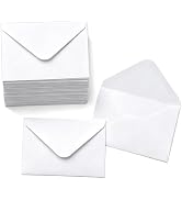 YINUOYOUJIA 100 pack Gift Card Envelope White 4 x 2.75" | Mini envelopes 120GSM Business card env...
