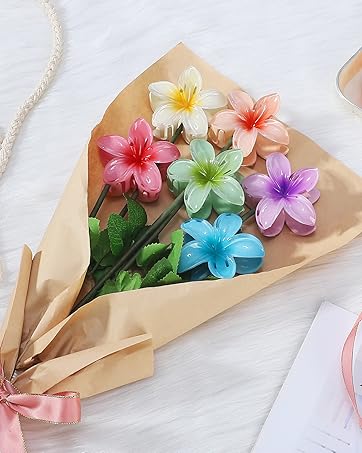 6pcs flower claw clips