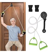 NIdreamCE Shoulder Pulley for Physical Therapy, Pulleys for Shoulder Rehab Over The Door Physical...