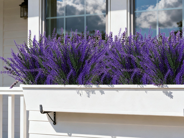 Outdoor Artificial Flowers Fake Bushes Artificial Shrubs Outdoor UV Resistant