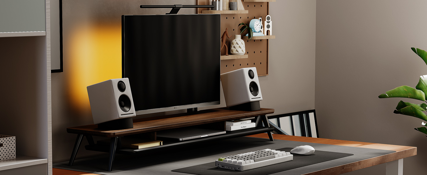 Dual Monitor Stand, Monitor Stands Riser for 2 monitors