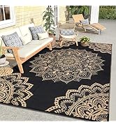 Yamaziot Outdoor Rug 6' x 9', Waterproof Reversible Plastic Straw Rug, Large Outdoor Rugs Mats RV...