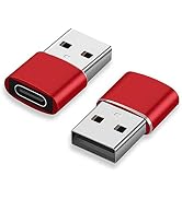 XiAyriky USB to USB C Adapter 2 Pack, Type A to USBC Male to Female Charger Cable Power Converter...
