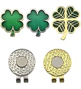 YEMCHI Golf Marker Hat Clip Set, Include 2 Hat Clip & 3 Ball Markers, Golf Accessories and Gifts ...