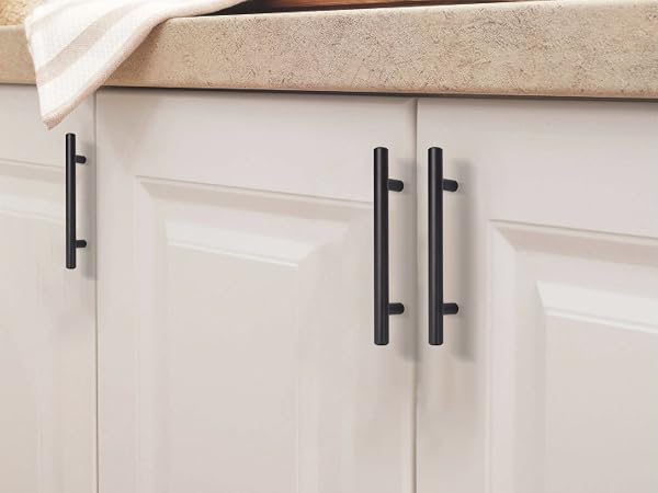 5 Inch Cabinet Pulls Matte Black Stainless Steel Kitchen Drawer Pulls Cabinet Handles 5 InchLength