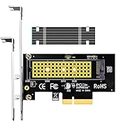 GLOTRENDS PA09-HS M.2 NVMe to PCIe 4.0 X4 Adapter with M.2 Heatsink for M.2 NVMe SSD