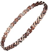 BioMag Copper Ankle Bracelet for women,99.99% Pure Copper Anklet with 3500 Gauss Magnets 10.2'' A...