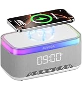 Auvoda S300 Wireless Portable Bluetooth Speaker with 15W Wireless Charging, 13-Color Night Light,...