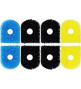 USEAMIE 8 Pack Replacement Filter Sponges Compatible with Kulife Aquarium Filters, 2 Coarse Spong...