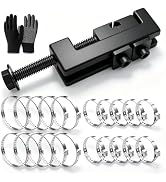 Aienxn CV Boot Clamp Plier with 20PCS 304 Stainless CV Boot Clamps, 10PCS Small and 10PCS Large S...