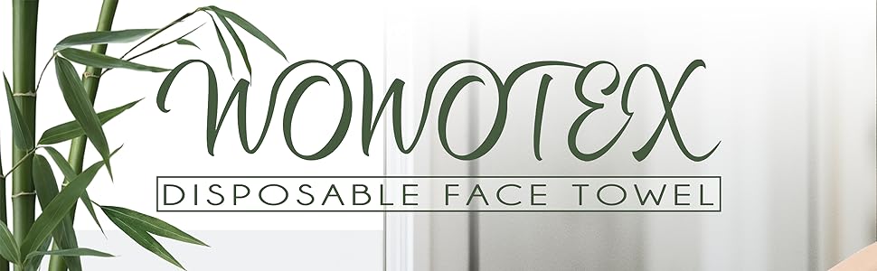 WOWOTEX White Bamboo Disposable Face Towel 1