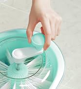 JOYMOOP JOYLOOP Fruit Cleaner Spinner, Large Produce Rinse Bowl with Drain Basket, Vegetable Scru...