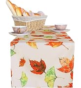 SARAFLORA Fall Table Runner - Thanksgiving Table Runners 14 x 70 Inches Long with Maple Leaf Desi...