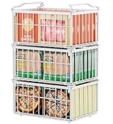 Over The Door Pantry Organizer, 8-Tier Over The Door Organizer with Adjustable Baskets, Metal Han...