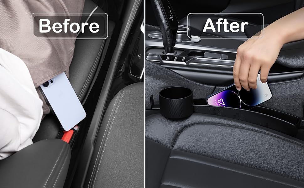 car seat gap filler between seats and center console