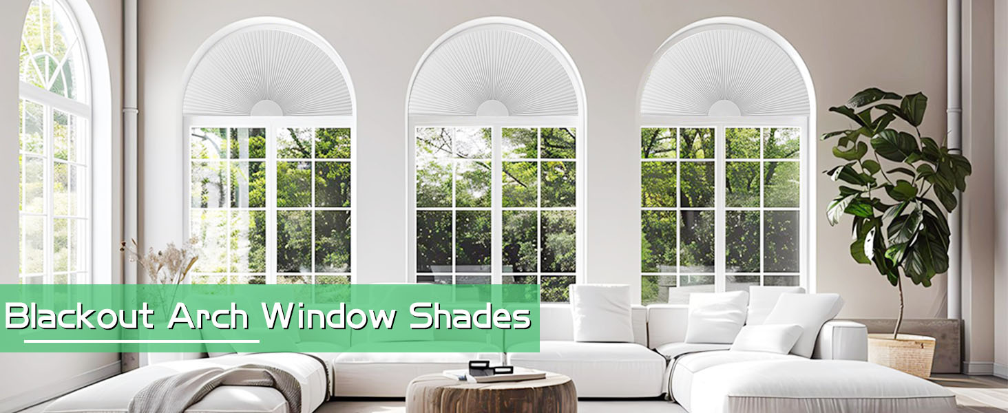 Arch Window Shade Blackout Cellular Shades