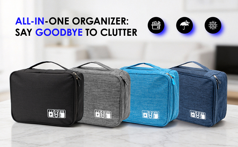 Keep your electronics and cosmetics well organized anywhere you go.