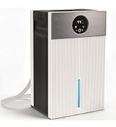 ZELUNA Mini Dehumidifiers for Home(650sq.ft), Small Quiet Dehumidifier with Drain Hose 66 OZ Wate...