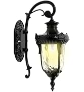 DEIGEHJRE Outdoor Wall Light Fixtures, 16.9”H Exterior Wall Lantern Waterproof Sconce Porch Light...