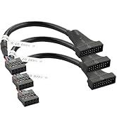 IYUANEPRO 3Pack USB 3.0 to USB 2.0 Header Adapter Cable, USB3.0 19Pin Male to USB2.0 9Pin Female ...