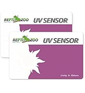 REPTI ZOO UVB Tester Reptile Lamp UV Sensor Reptile UVA UVB Fluorescent Lamp Tester Card, Set of 2