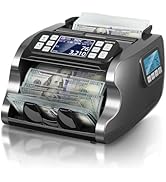 MUNBYN IMC22 Money Counter Machine Mixed Denomination, Dual-Display, CIS/UV/IR/MG Counterfeit Det...