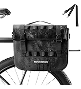 ROCKBROS Bike Panniers 15L Capacity Waterproof Bike Rack Bag Bicycle Panniers for Cycling Commuti...