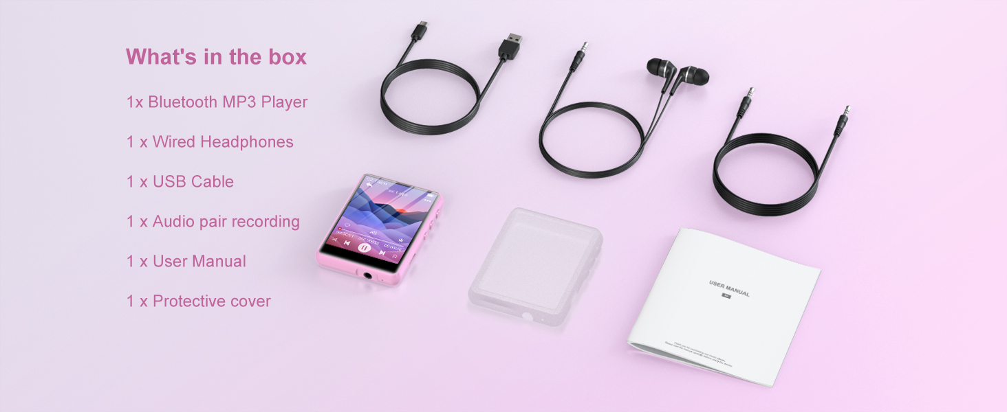 ZAQE portable MP3 player for enjoying music anytime, anywhere!