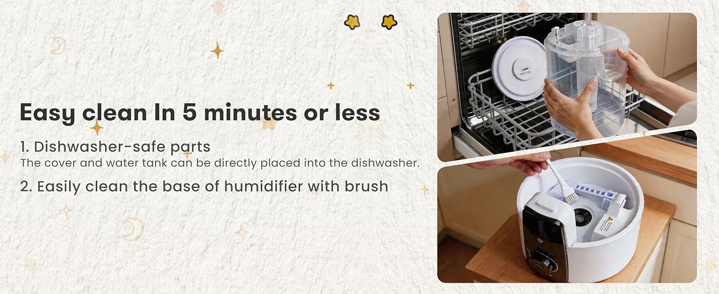 Easy clean In 5 minutes or less