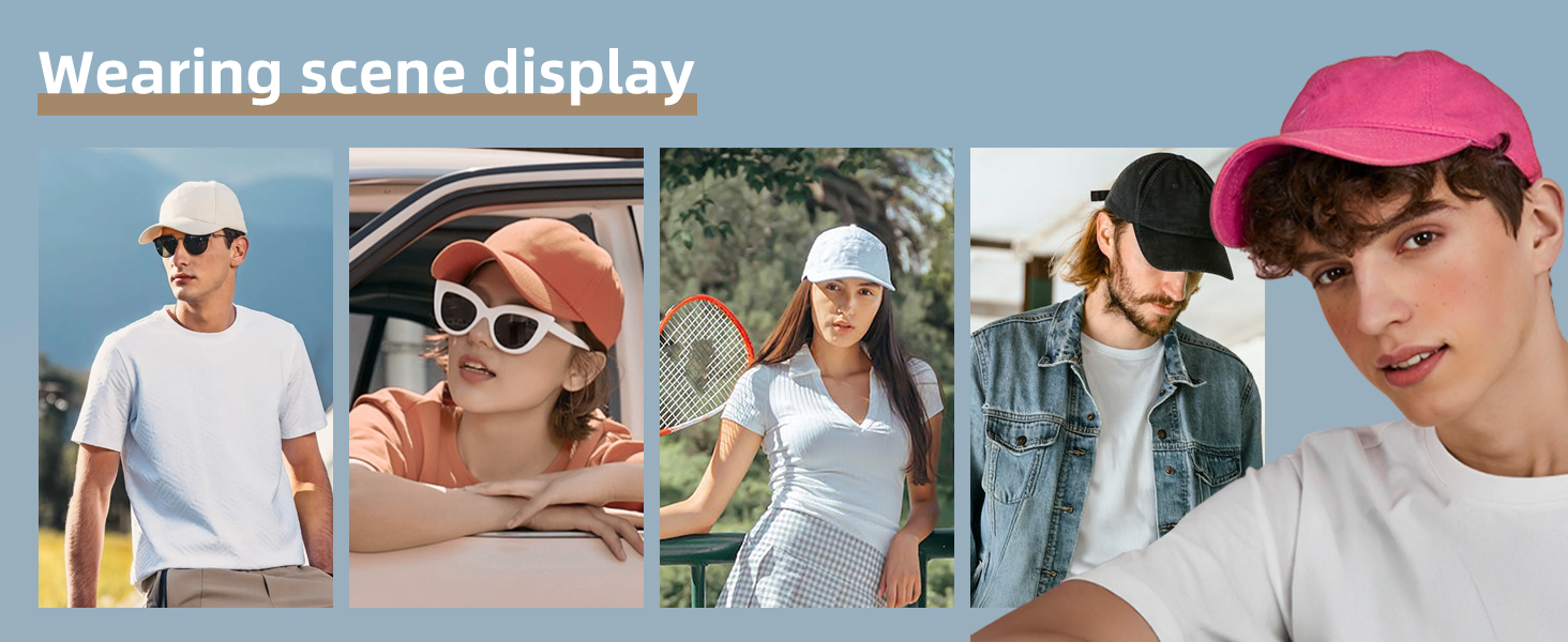 the display : a collage of photos of women in hats, sunglasses, and a hat
