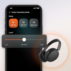 60H Playtime,Adaptive Active Noise Cancelling headphones,Hi-Res Audio,Hyper GO