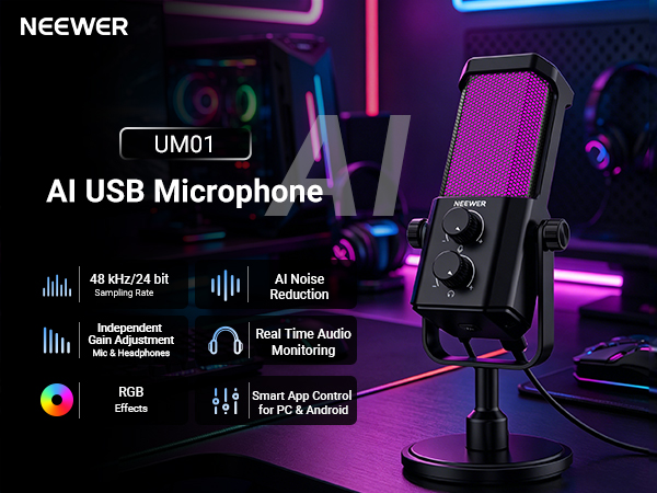UM01 AI USB Microphone