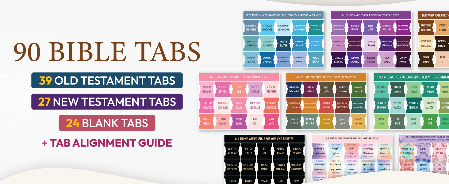 bible large print tabs