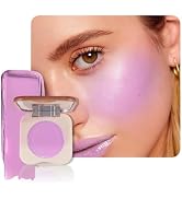 HHLTOH Lavender Cream Blush on Face for Women Cheeks Makeup Palettes, Purple Matte Single Creamy ...