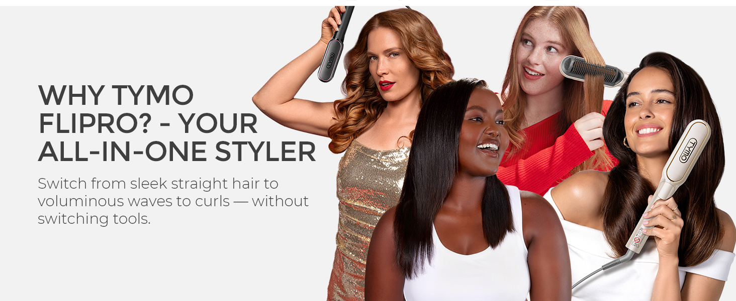 TYMO Flat Iron Hair Straightener Brush