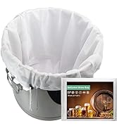 Bellamei Brew Bags 3 Pack Extra Large 22"×26" Reusable 250 Micron Fine Mesh Bag for Fruit Cider A...