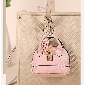 Zitokin Mini Tote Purse Bag Hanging on Handbag