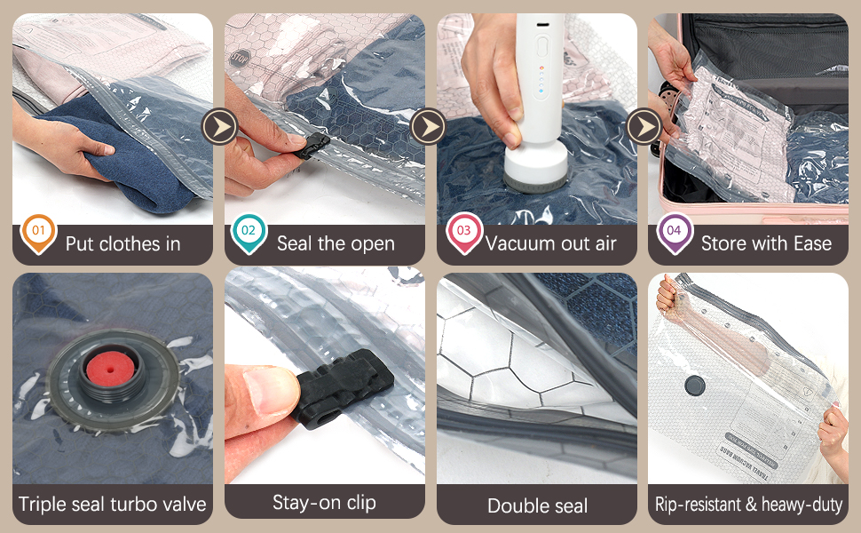 cordless travel vacuum bag set