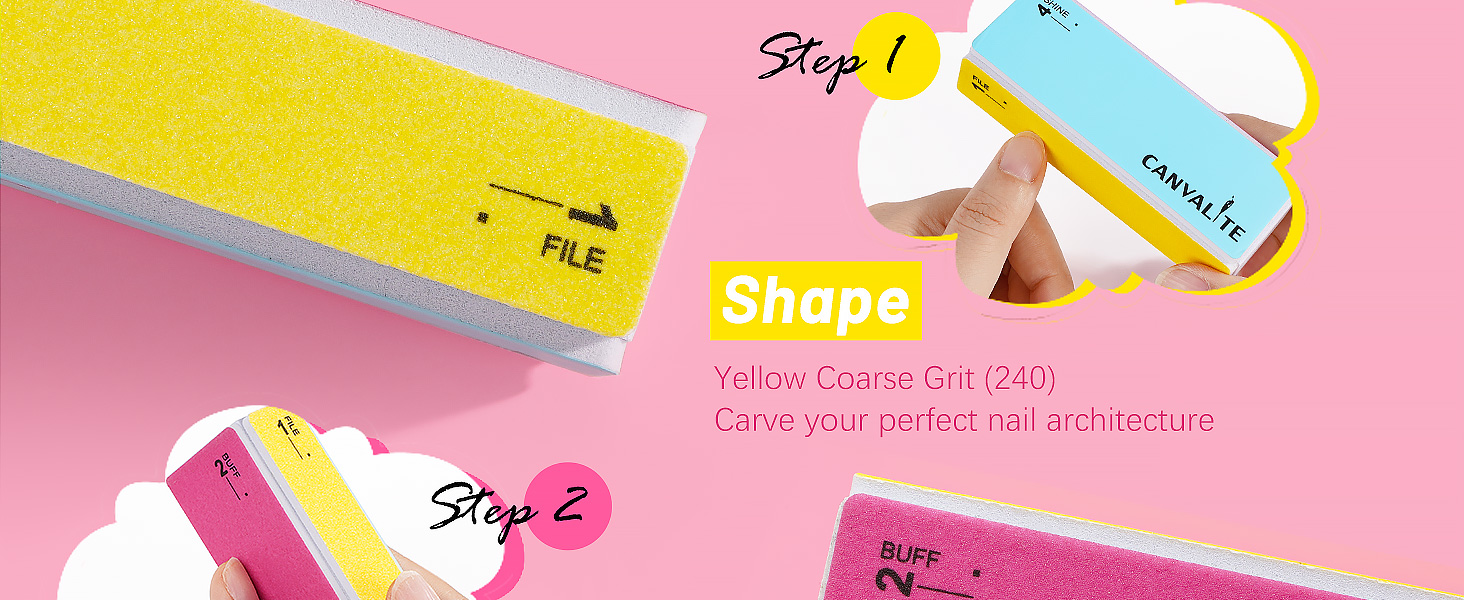 fingernail files nail buffers nail files 100/180 nail buffer and shine kit files file