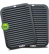 Walfos Silicone Trivets for Hot Pots and Pans - Heat Resistant Hot Pads for Kitchen Counter- Mult...