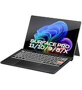 Doohoeek Surface Pro 11/10/9/8/X 13 Inch Keyboard, Bluetooth Keyboard with Touch Pad & Pen Slot &...