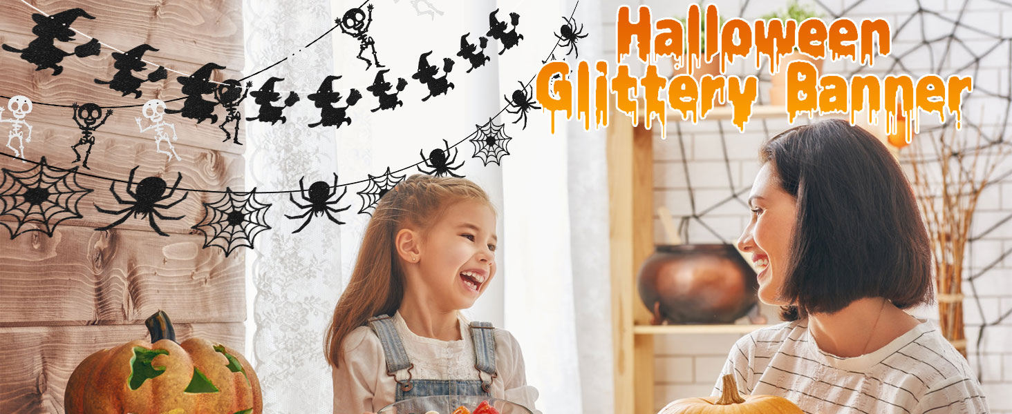 Halloween Glittery Banner