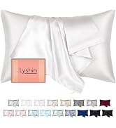 Mulberry Silk Pillow Cases Standard Size with Hidden Zipper, Ultra Smooth and Soft Breathable Coo...