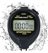MOSTRUST Digital Simple Stopwatch, 1/30 Lap Basic Stopwatch, No Bells, No Clock, No Alarm, Silent...