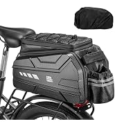 KEMIMOTO Bike Bag 40L EVA Hard Shell, Upgraded Ebike Rear Rack Bag with Waterproof Cover, Bicycle...