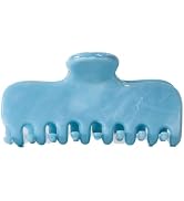 OideGuiing Durable Acetate Hair Clips - 4-Inch Wathet Blue Claw Clips for Fine and Thick Hair (Wa...