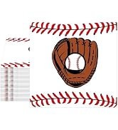 40pcs Baseball Napkins Disposable Decorative, Baseball Party Supplies for Sports Themed Party Bir...